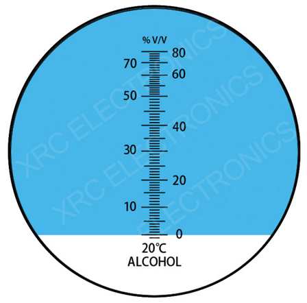 Refractometer 0-80 V/V % alkohol (200) - 4.881 Ft. : SÖRFÕZÕ WEBÁRUHÁZ,  Sörfőzés, pálinkafőzés